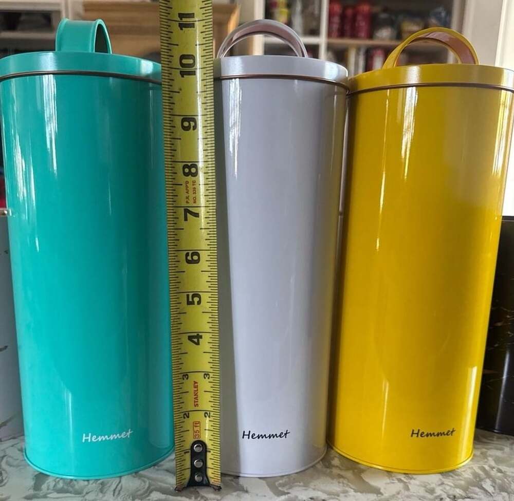 Hemmet-Skinny Metal Canister with Lids- New- each box contains 25 Canisters- 3 d